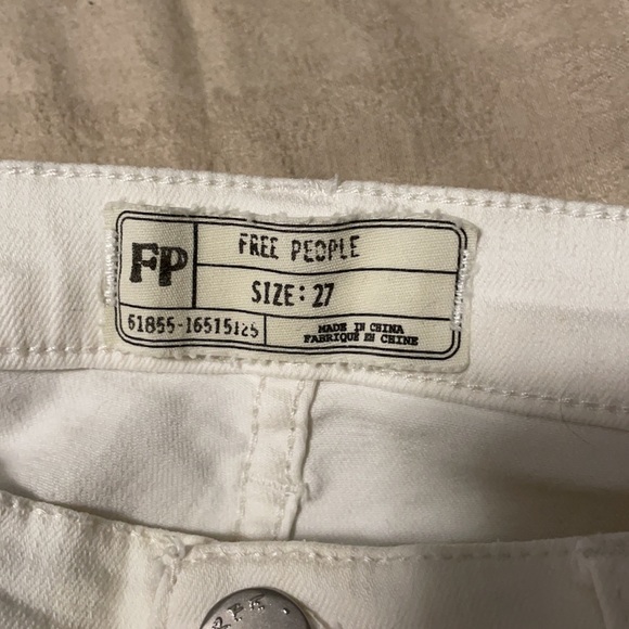 Free People White Skinny Jeans - Picture 4 of 4